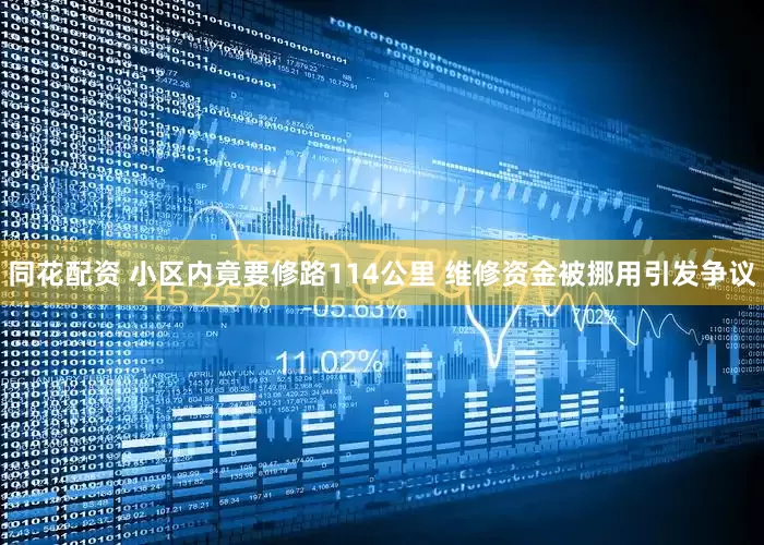 同花配资 小区内竟要修路114公里 维修资金被挪用引发争议